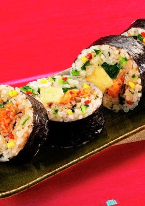 お手軽！韓国風海苔巻き〈キンパ〉　恵方巻-レシピのメイン写真