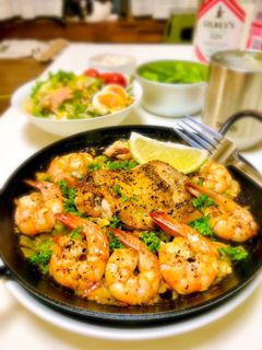 海老とチキンのパエリア-レシピのメイン写真