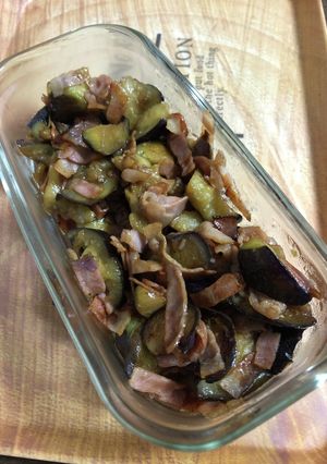 茄子とベーコンの醤油炒め-レシピのメイン写真