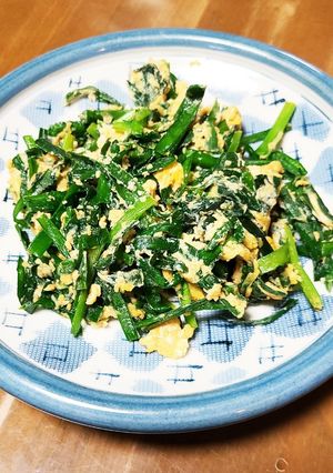 2つの食材で超簡単一品♪ニラ玉-レシピのメイン写真