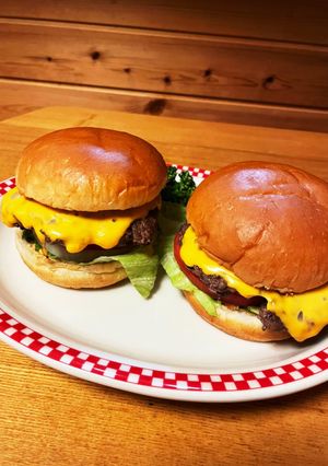BBQで作るチーズバーガー-レシピのメイン写真