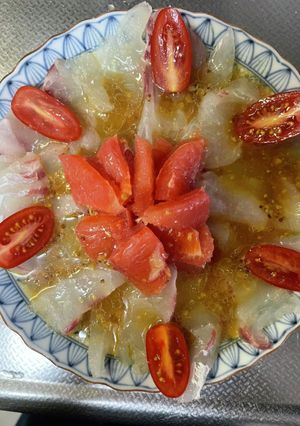 冷たく#冷やして頂く#鯛の#カルパッチョ-レシピのメイン写真