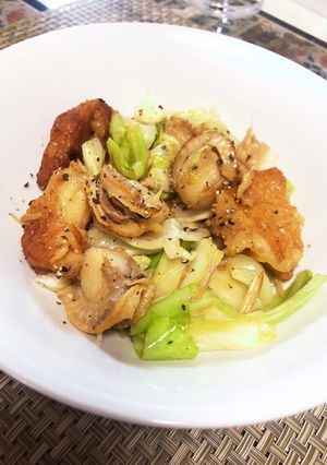帆立×薩摩揚げ×えのき☆おつまみ醤油炒め-レシピのメイン写真