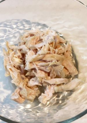 昆布茶とお酒で、しっとり柔らかささみ♫-レシピのメイン写真