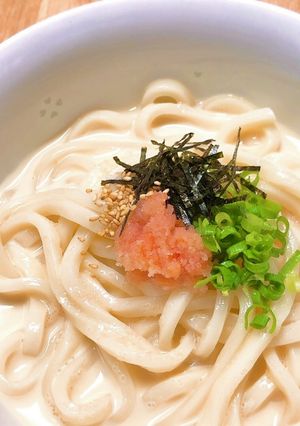 混ぜるだけ冷製たらこ豆乳クリームうどん-レシピのメイン写真