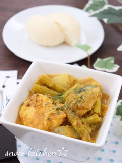 鱈とアスパラガスのヨーグルトカレー-レシピのメイン写真