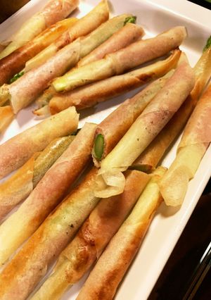 生ハムとアスパラの春巻き-レシピのメイン写真