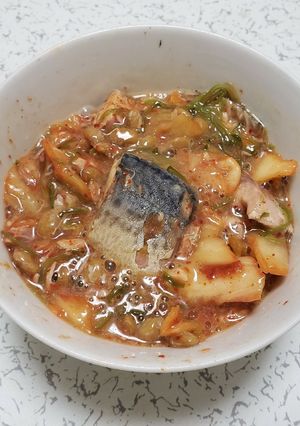 超簡単！鯖キムチ納豆めかぶばくだん-レシピのメイン写真