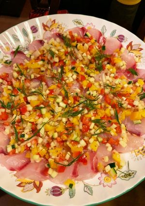 夏野菜たっぷりカルパッチョ-レシピのメイン写真
