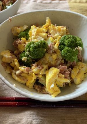 ブロッコリーのツナたまご炒め-レシピのメイン写真