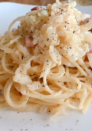 カルボナーラ（生クリーム無し）-レシピのメイン写真