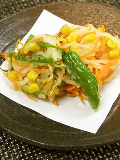 衣がサクッ♪簡単!!米粉かきあげ-レシピのメイン写真