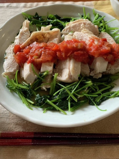 鶏むね肉と三つ葉のサルサソースがけ-レシピのメイン写真