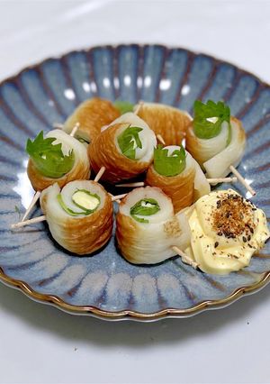 おつまみ！大葉とチーズの爽やか竹輪ロール-レシピのメイン写真