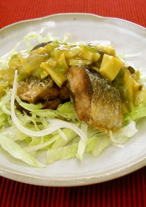 秋刀魚の中国風カレーあんかけ（透析食）-レシピのメイン写真