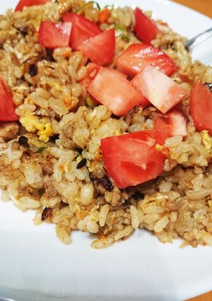 チーズカレー炒飯(﹡ˆ﹀ˆ﹡)♡-レシピのメイン写真