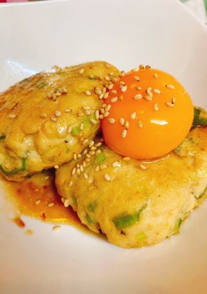 男子も喜ぶ♪豆腐ハンバーグつくね風-レシピのメイン写真