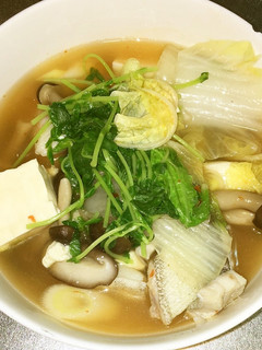 真鱈と豆腐と白菜と豆苗の激辛スープ-レシピのメイン写真