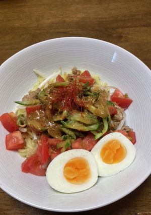 汁なし坦々麺(冷やし)-レシピのメイン写真