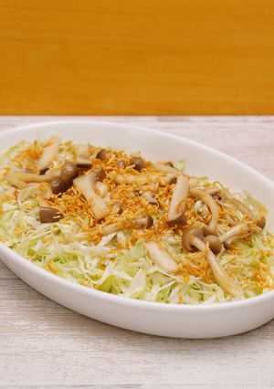 子供が喜ぶ!バターきのこキャベサラダ-レシピのメイン写真