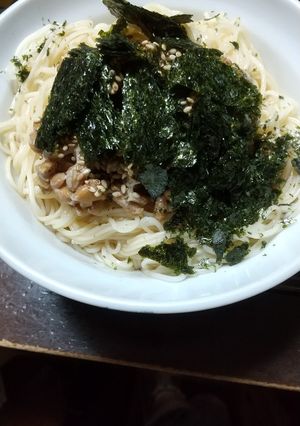 簡単!納豆そうめん-レシピのメイン写真