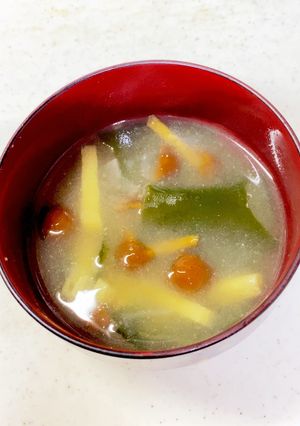 なめこ 油あげ わかめの味噌汁^^-レシピのメイン写真