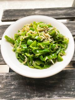 ピーマンとしらすの胡麻炒め(お弁当にも)-レシピのメイン写真