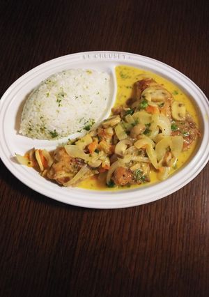 チキンとマッシュルームのカレークリーム煮-レシピのメイン写真