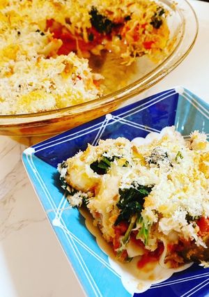 餃子グラタン 冷凍餃子で簡単レシピ-レシピのメイン写真