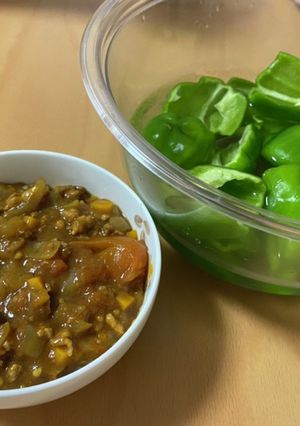 おつまみに?!生ピーマンのキーマカレー-レシピのメイン写真