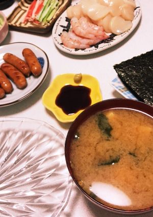 ぼたん海老の出汁でお味噌汁-レシピのメイン写真