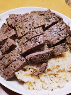 ステーキチャーハン-レシピのメイン写真