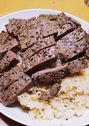 ステーキチャーハン-レシピのメイン写真