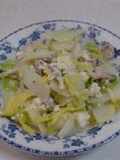 白菜と豆腐の豚肉炒め-レシピのメイン写真