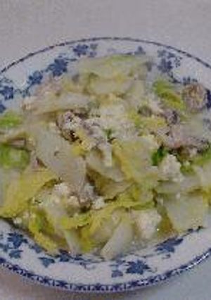 白菜と豆腐の豚肉炒め-レシピのメイン写真