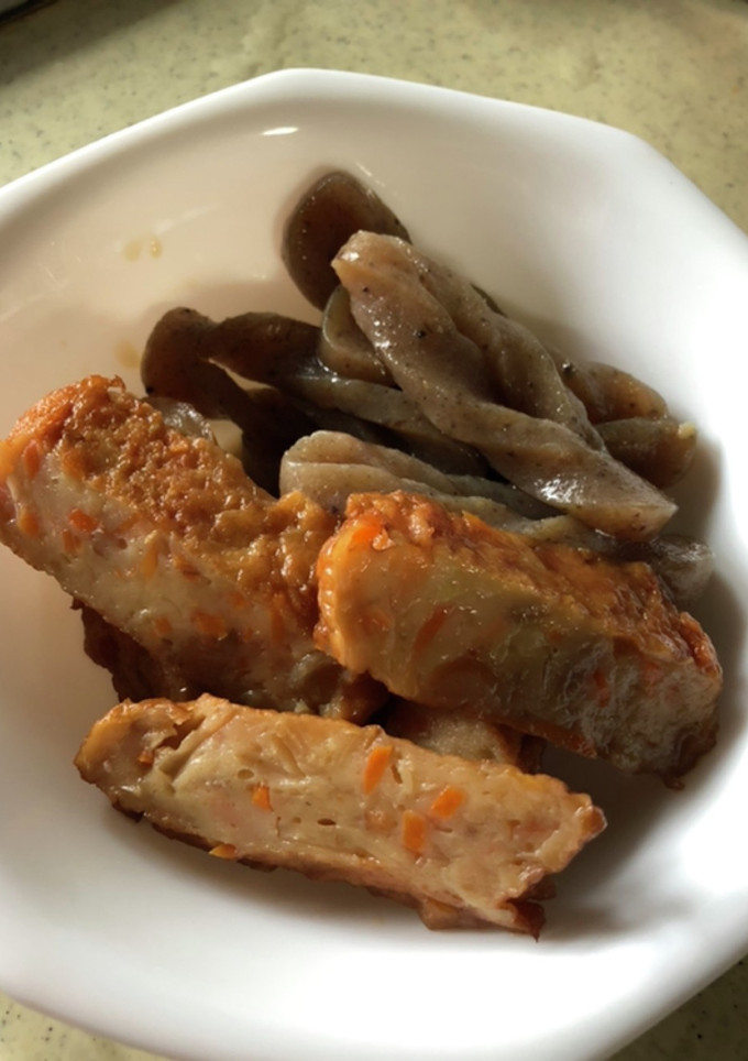 こんにゃくとさつま揚げの煮物-レシピのメイン写真