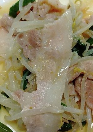 豚バラもやし蒸し柚子胡椒風味-レシピのメイン写真
