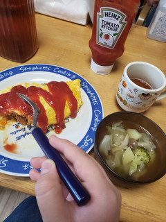 ふわとろ包みオムライス(健康版)-レシピのメイン写真