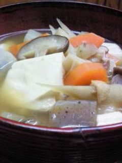基本的なけんちん汁-レシピのメイン写真