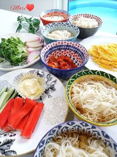 具材をのっけて☆そうめん-レシピのメイン写真