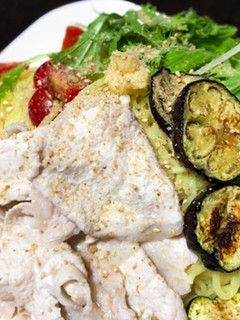 豚しゃぶと夏野菜の冷やし中華-レシピのメイン写真