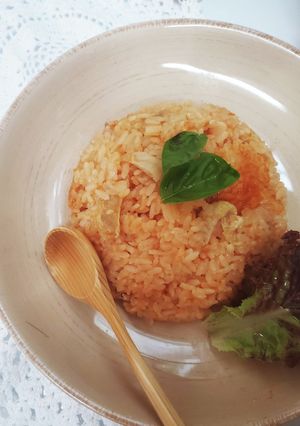 材料これだけ★炊飯器で簡単チキンライス-レシピのメイン写真
