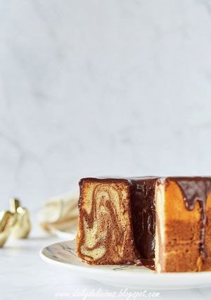 チョコマーブルシフォンケーキ-レシピのメイン写真
