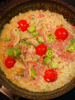2900超簡単オクラきのこ腸活リゾット-レシピのメイン写真