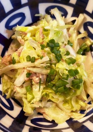 サバ缶でかんたんキャベツサラダ-レシピのメイン写真