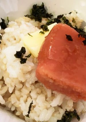 ずぼらお昼めし♡たらこバターごはん-レシピのメイン写真