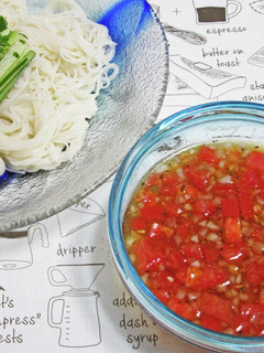 トマトそうめん(ガスパチョ風)-レシピのメイン写真