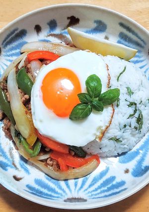 ライスで一工夫したガパオライス-レシピのメイン写真