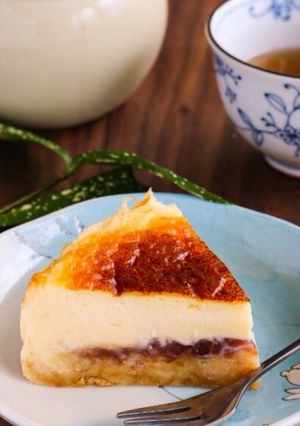 豆乳と小豆の和風バスク風チーズケーキ-レシピのメイン写真