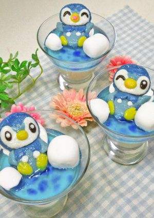 ポッチャマ白玉と流氷ゼリー-レシピのメイン写真